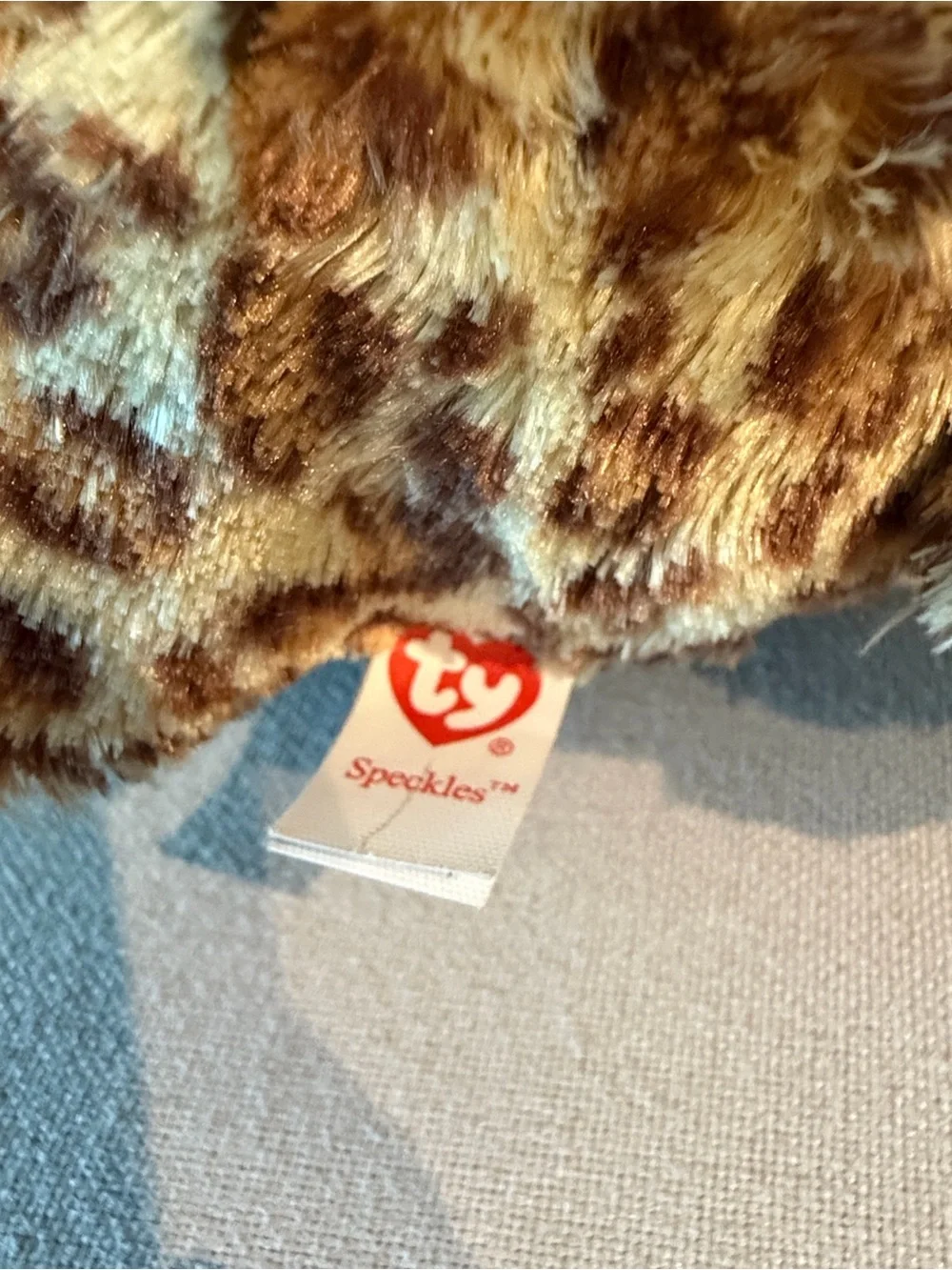 Ty Sparkle-Eyed Leopard Plush in Brown and Green